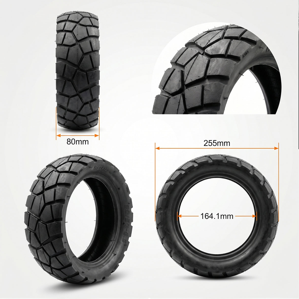 80X50-6.5 Pneumatico tubeless fuoristrada