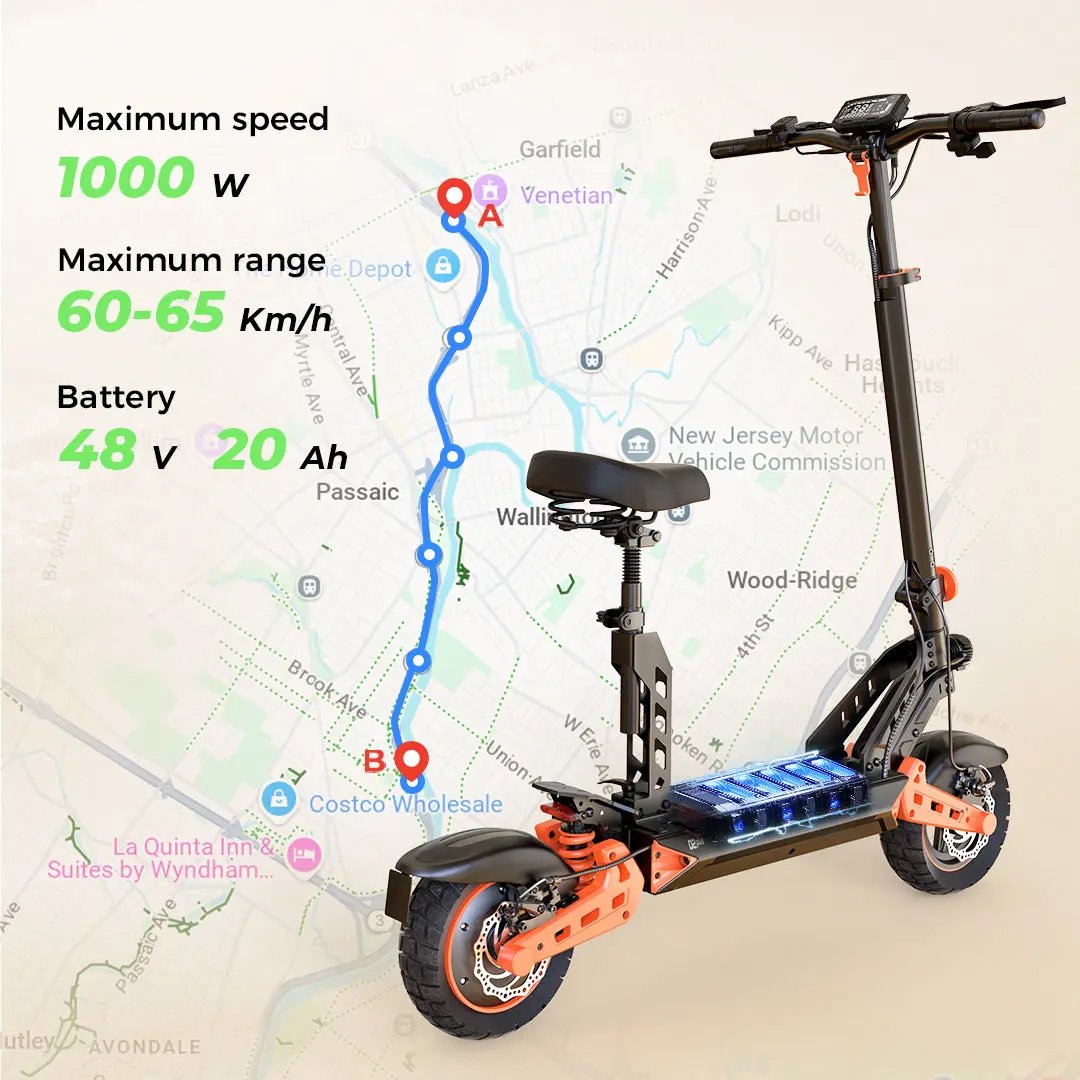 Isinwheel D2 PLUS Monopattino elettrico Isinwheel