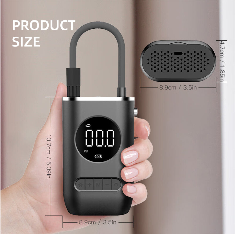 S62 Mini Compressore Portatile Gonfiaggio Rapido Auto Stop