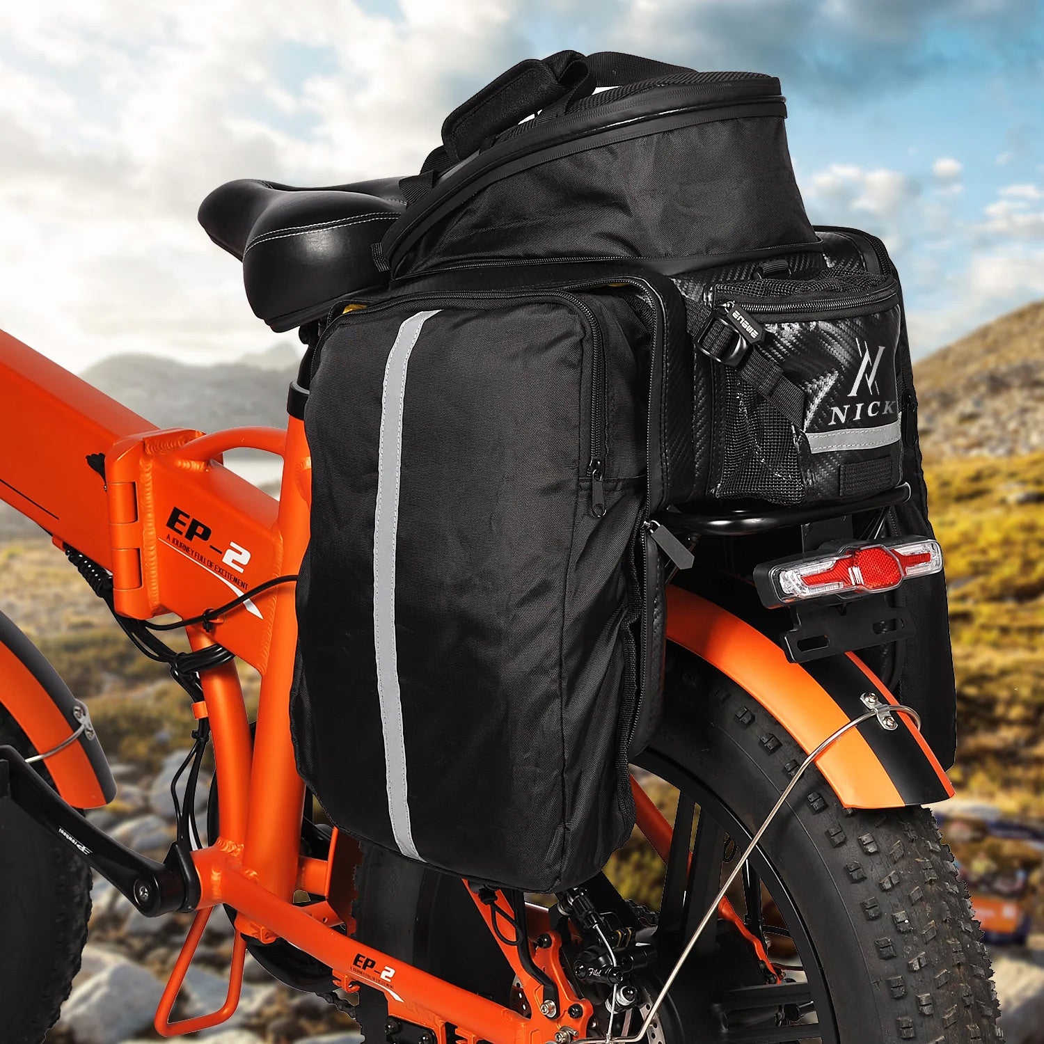 Borsa portapacchi per bici, zaino da 17 - 35 litri NICK - ottobest.it