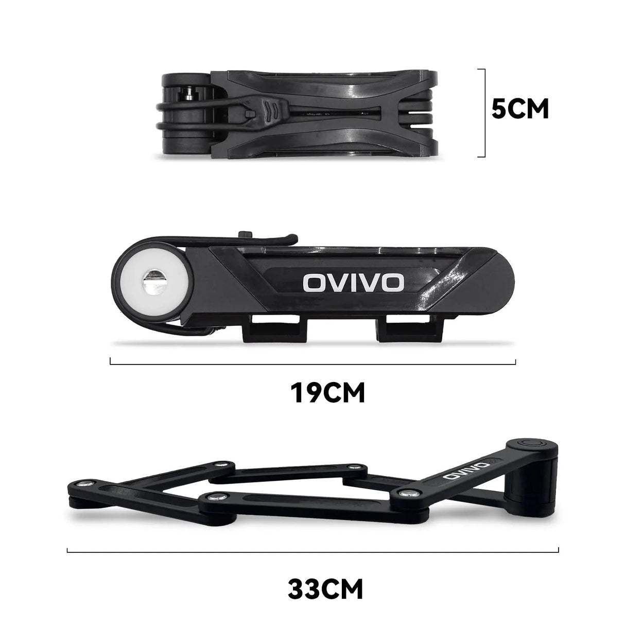 Lucchetto pieghevole per bici OVIVO - ottobest.it