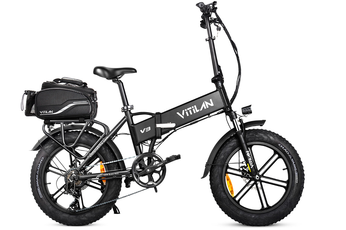 V3 2.0 Folding Fat Tires Bicicletta elettrica per adulti per tutti i terreni