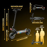 Isinwheel GT4 Monopattino elettrico 1500W*2 autonomia 80KM velocità massima 70Km/h 52V 20Ah