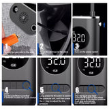 S62 Mini Compressore Portatile Gonfiaggio Rapido Auto Stop