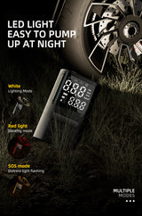 S72 Mini Compressore Portatile Gonfiaggio Rapido Auto Stop