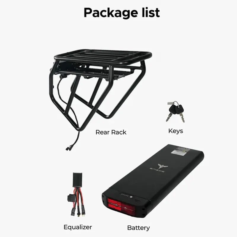 Batteria posteriore 48V13Ah per Engine Pro / Engine X + portapacchi posteriore - ottobest.it