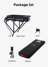 Batteria posteriore 48V13Ah per EP - 2 PRO + portapacchi posteriore - ottobest.it