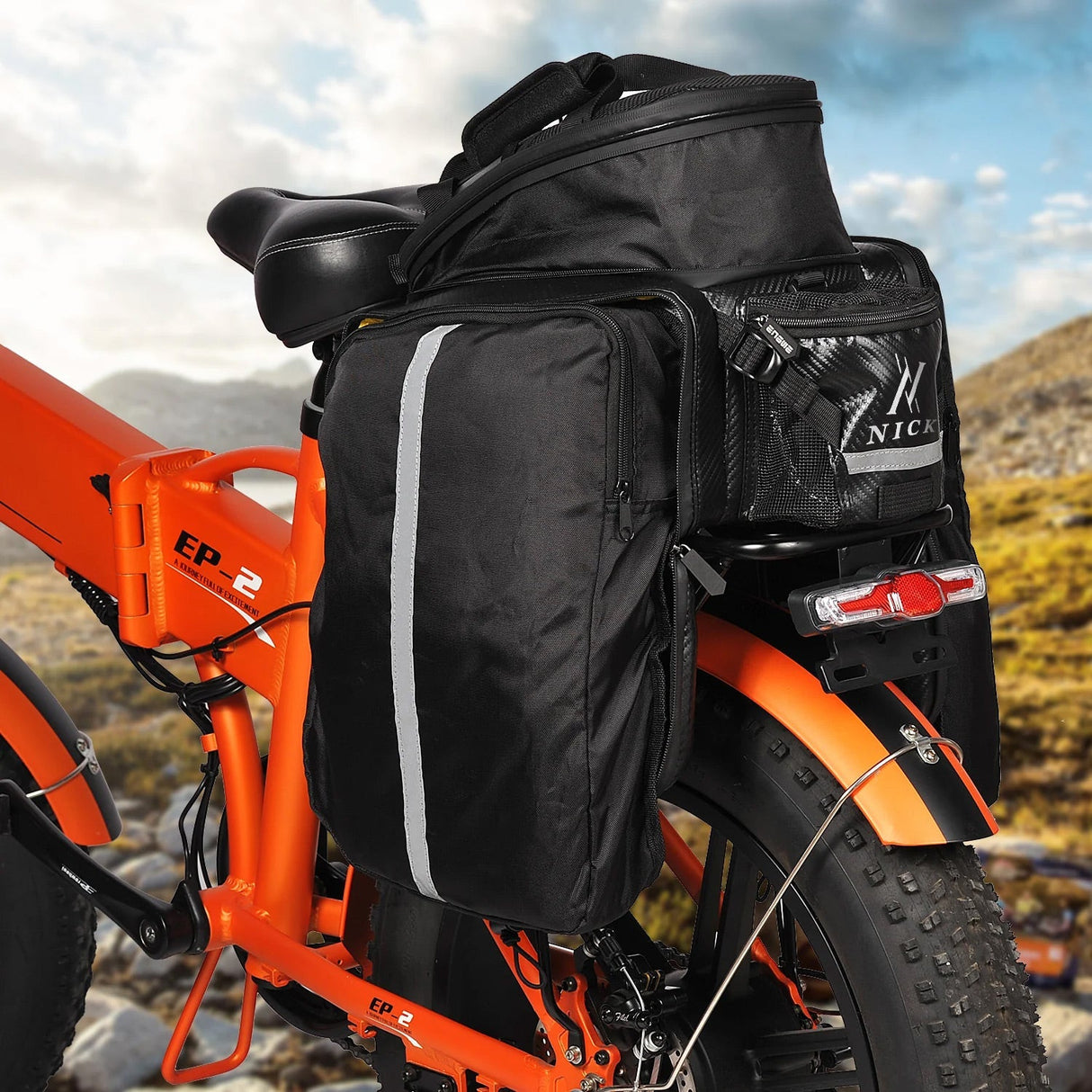 Borsa portapacchi per bici, zaino da 17 - 35 litri NICK - ottobest.it